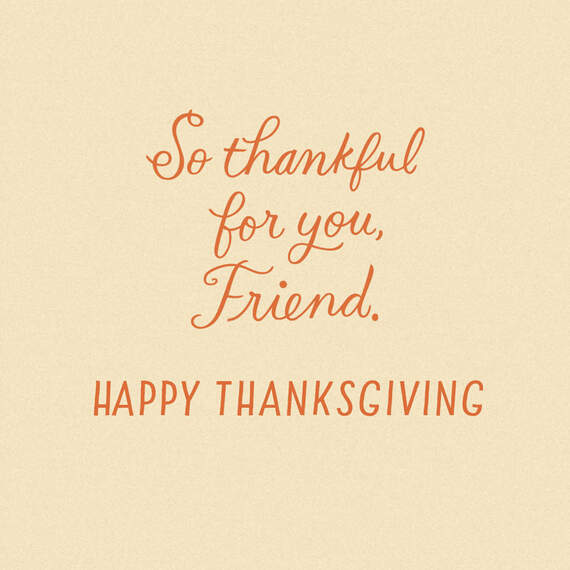 Friends Are the Family You Choose Thanksgiving Card, , large image number 2