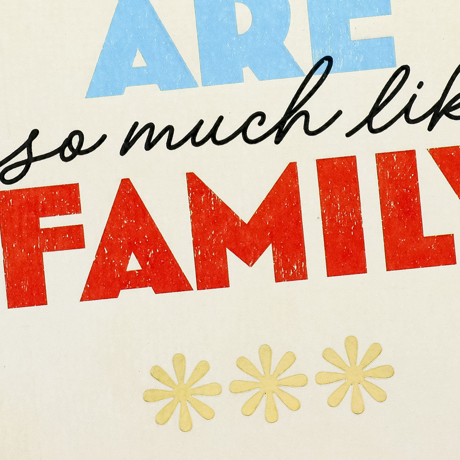 Blue and Orange Like Family Birthday Card Card Front Detail image number 4