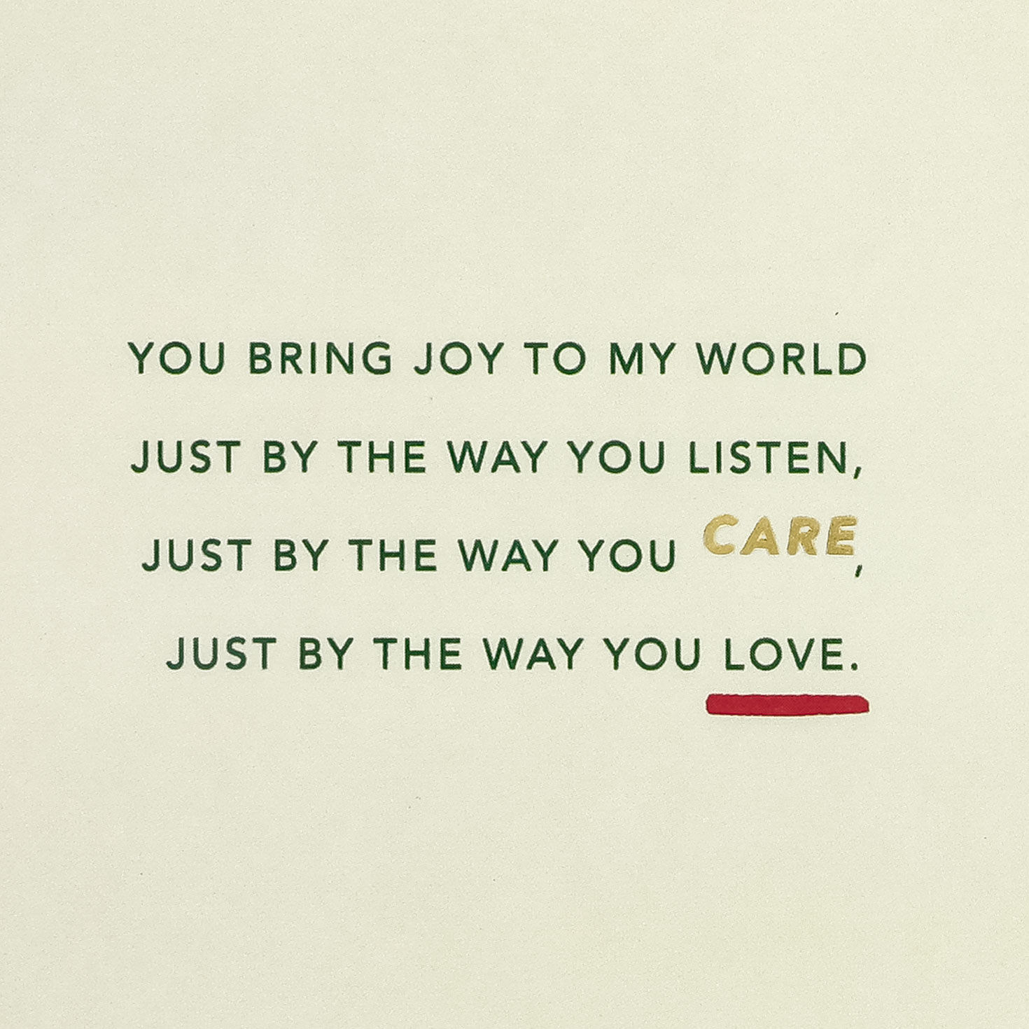 Gold Lettering on Green Christmas Card for Friend Sentiment image number 2