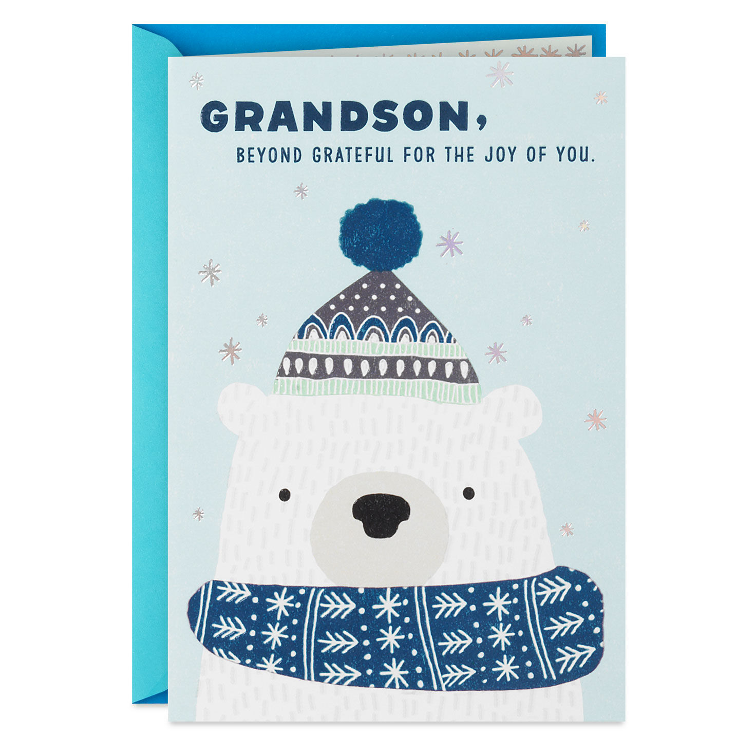 Watched You Grow Christmas Card for Grandson
