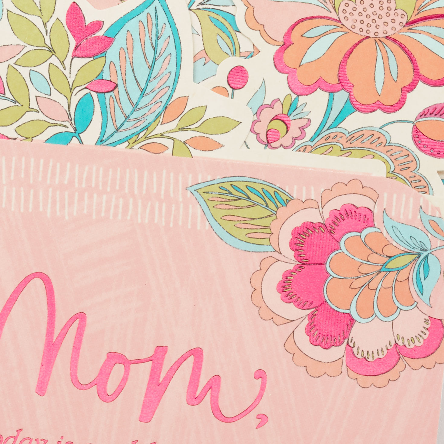 Flowers in Teacup 3D Pop-Up Mother's Day Card for Mom card front detail image number 6