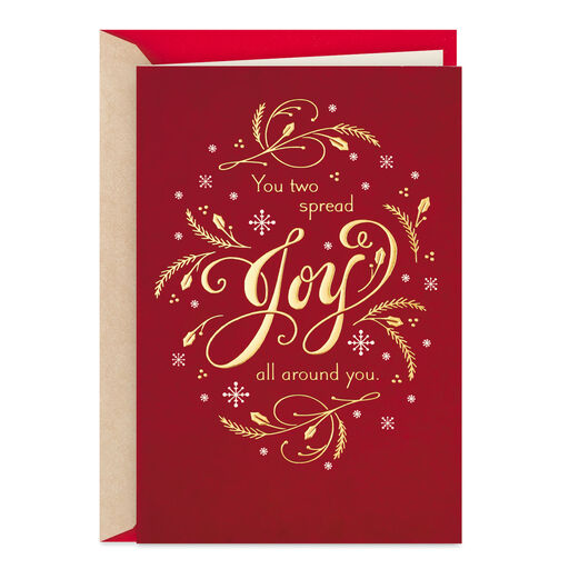 You Two Spread Joy Christmas Card for Couple, 