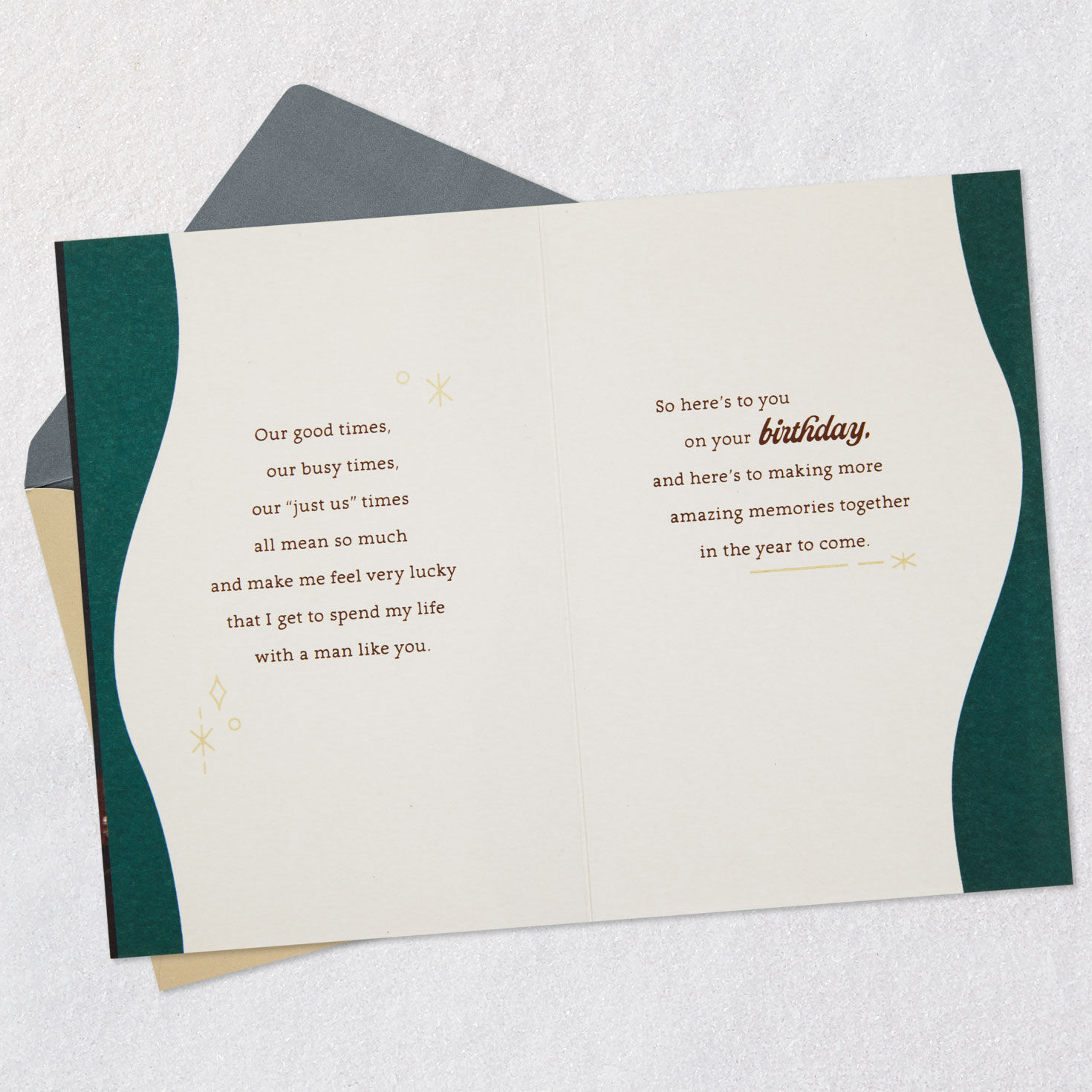 Here's to More Amazing Memories Together Birthday Card for Husband, , large image number 4