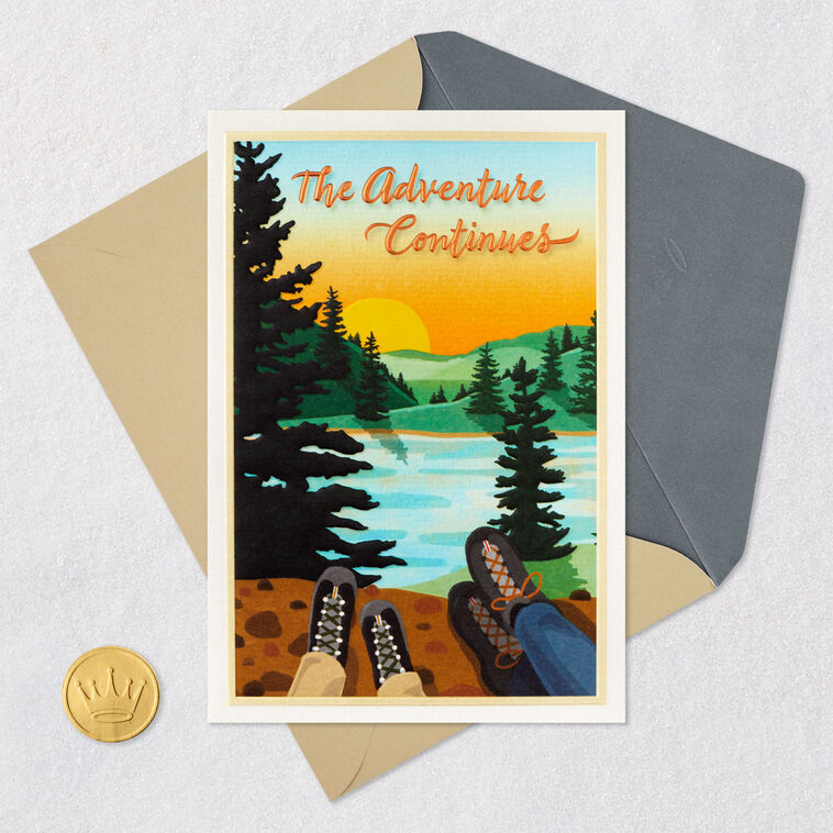 The Adventure Continues Anniversary Card for Spouse, , large image number 5