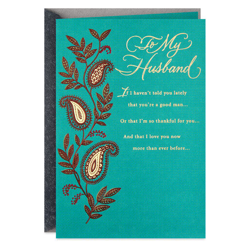 Grateful to Share This Life with You Birthday Card for Husband, 