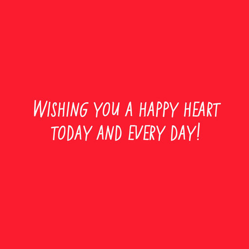 Happy Heart Day Wishes Valentine's Day Card, 