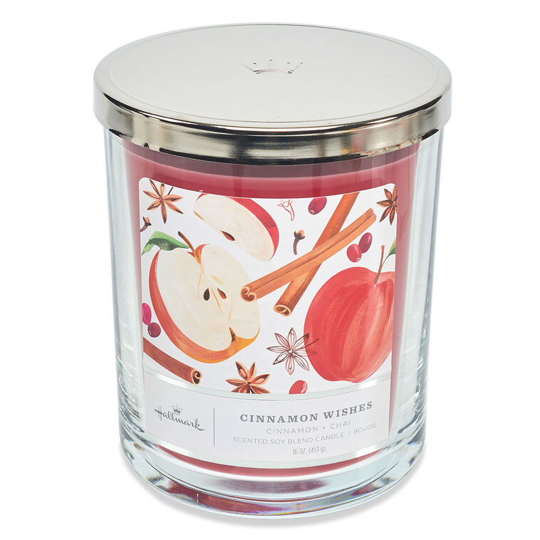 Cinnamon Wishes Scented 3-Wick Candle, 16 oz.