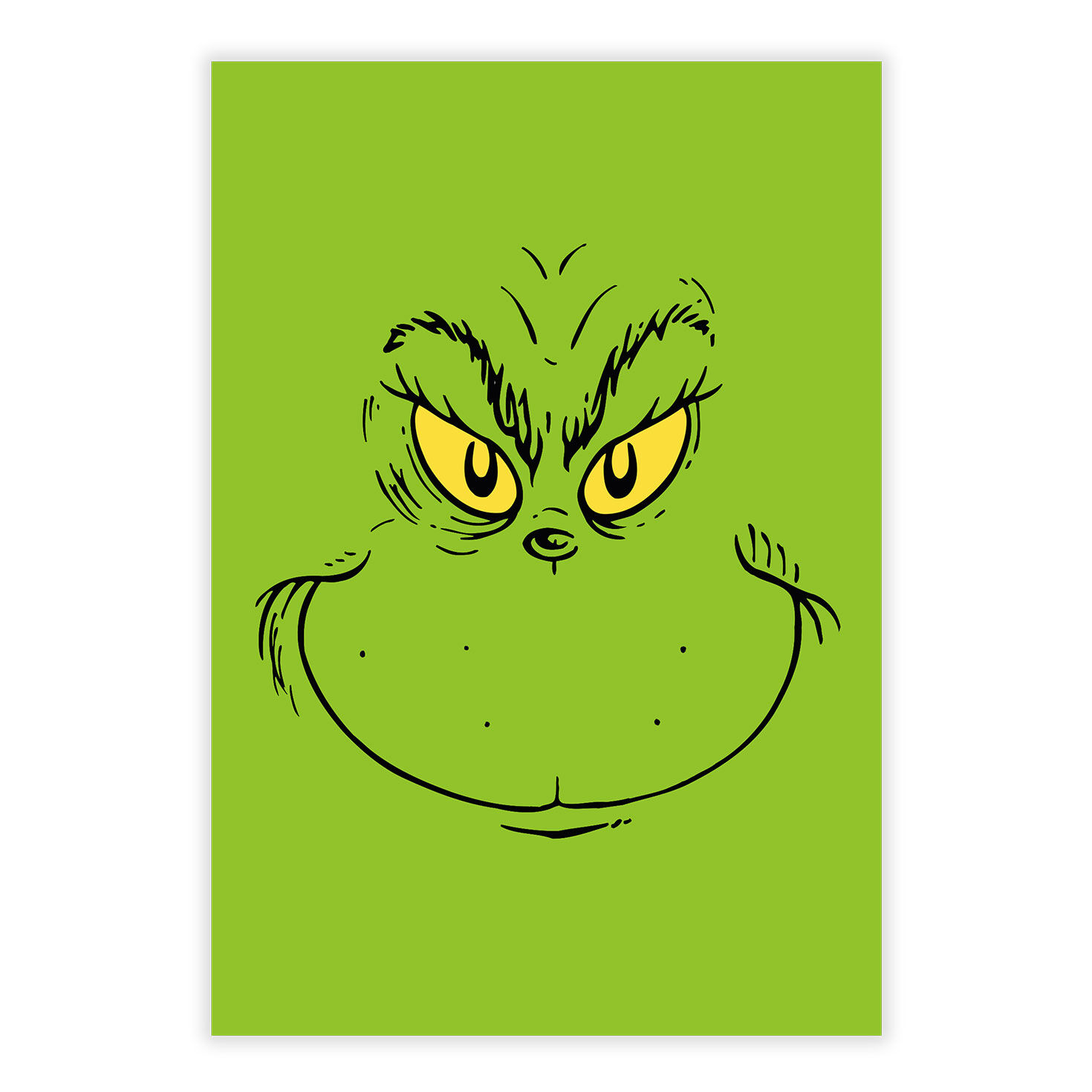 Dr. Seuss's How the Grinch Stole Christmas!&trade; Grinch Face Custom Christmas Card, , large image number 8
