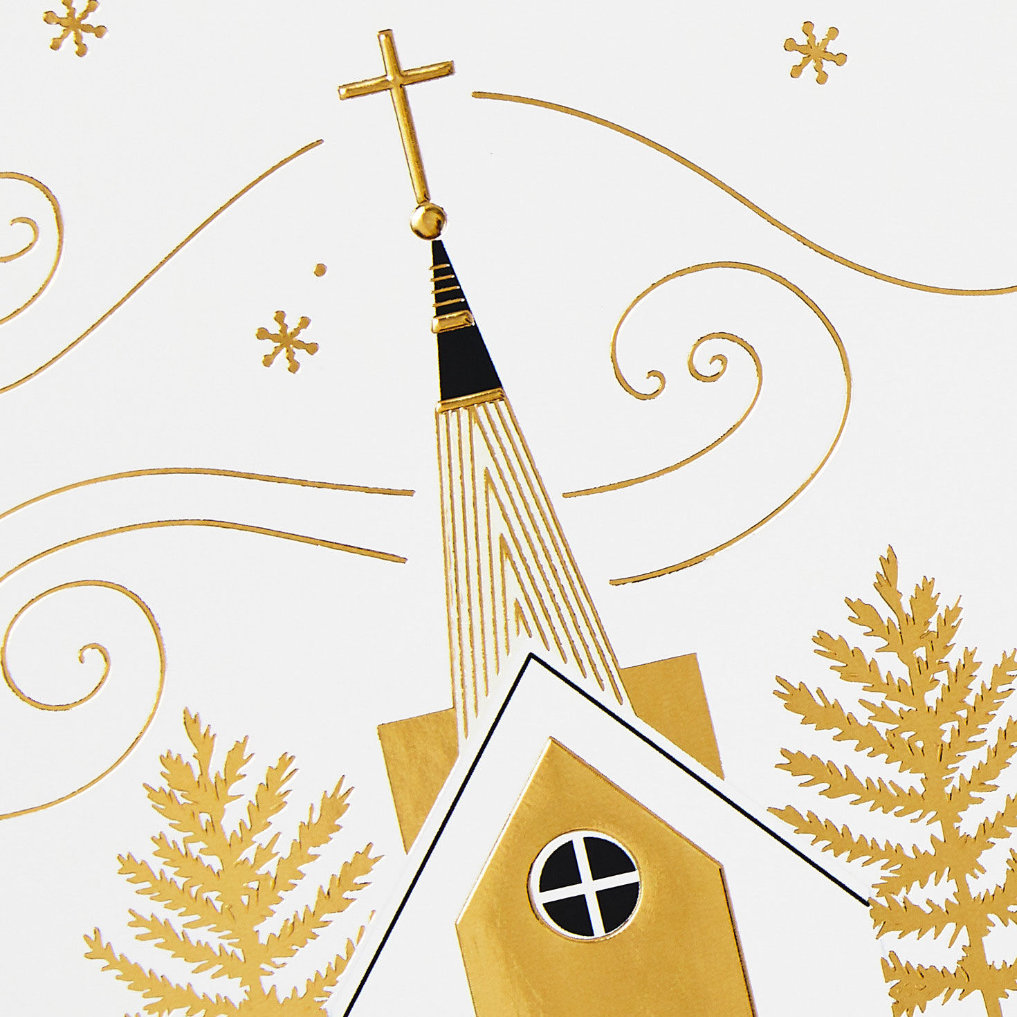 White and Gold Assorted Boxed Christmas Cards Cover Detail image number 5