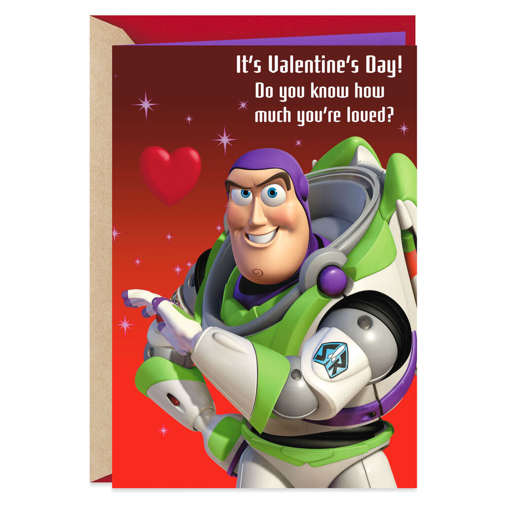 Disney Pixar Toy Story Buzz Lightyear You Re Loved Valentine S Day Card
