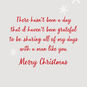 Sparkly Holiday Greenery Border Husband Christmas Card Sentiment image number 2