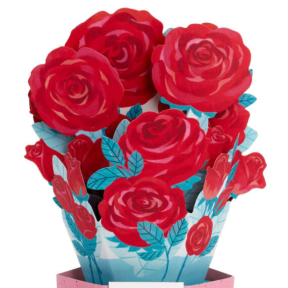 All My Love Rose Bouquet 3D Pop-Up Love Card, , large image number 4