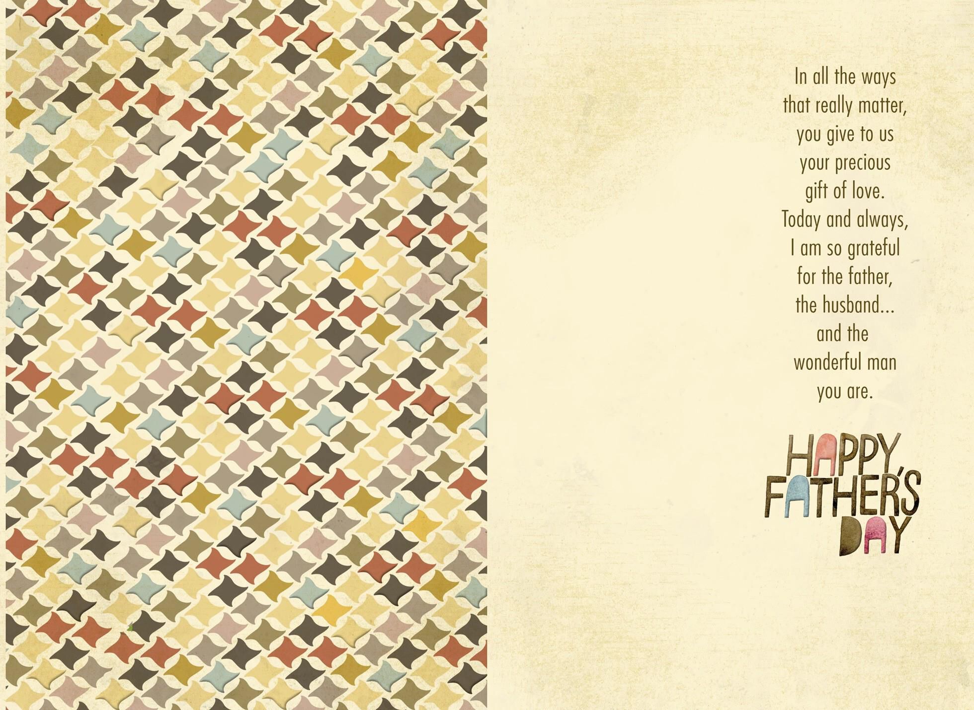 You Hold Us Together Father's Day Card from Wife