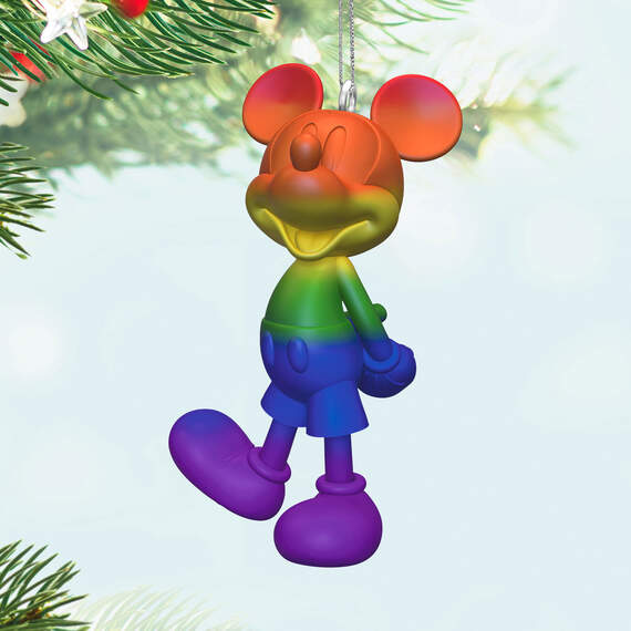 Disney Mickey Mouse Rainbow Mickey Ornament, , large image number 2