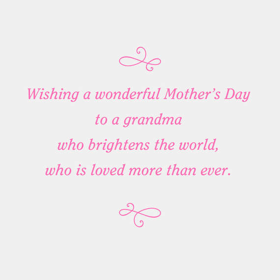 You Brighten My World Mother's Day Card for Grandma, , large image number 2