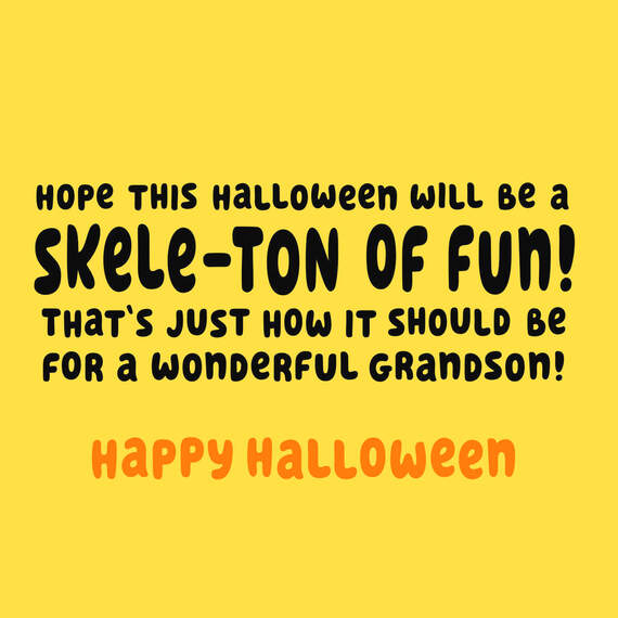 Disney Mickey Mouse Skele-Ton of Fun Halloween Card for Grandson, , large image number 2