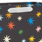7.7" Colorful Stars on Black Medium Horizontal Gift Bag, , large image number 4