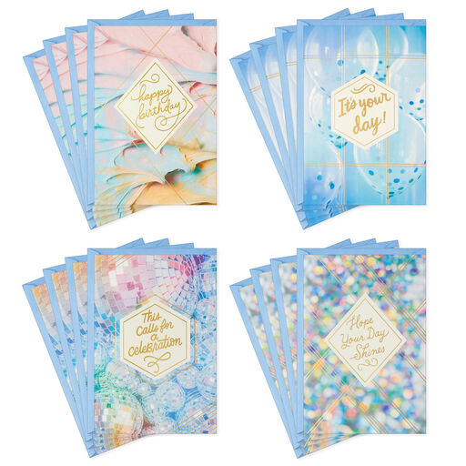 Fabulous Celebration Assorted Birthday Cards, Pack of 16, 