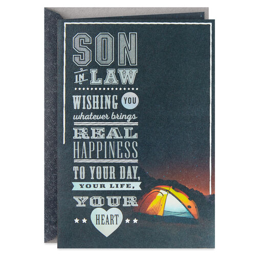Wishing You Real Happiness Birthday Card for Son-in-Law, 
