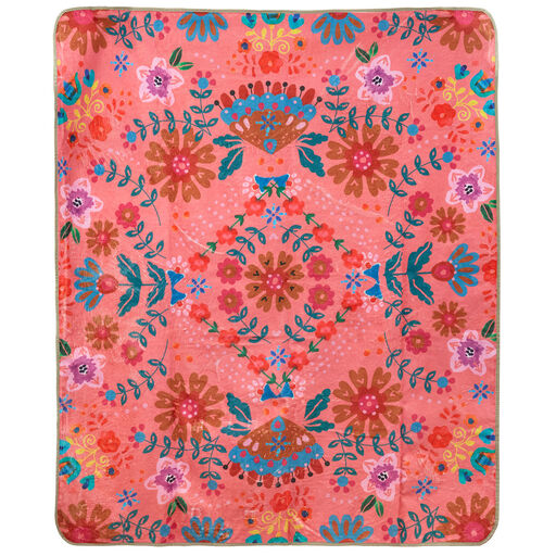 Natural Life Pink Mandala Picnic Blanket, 