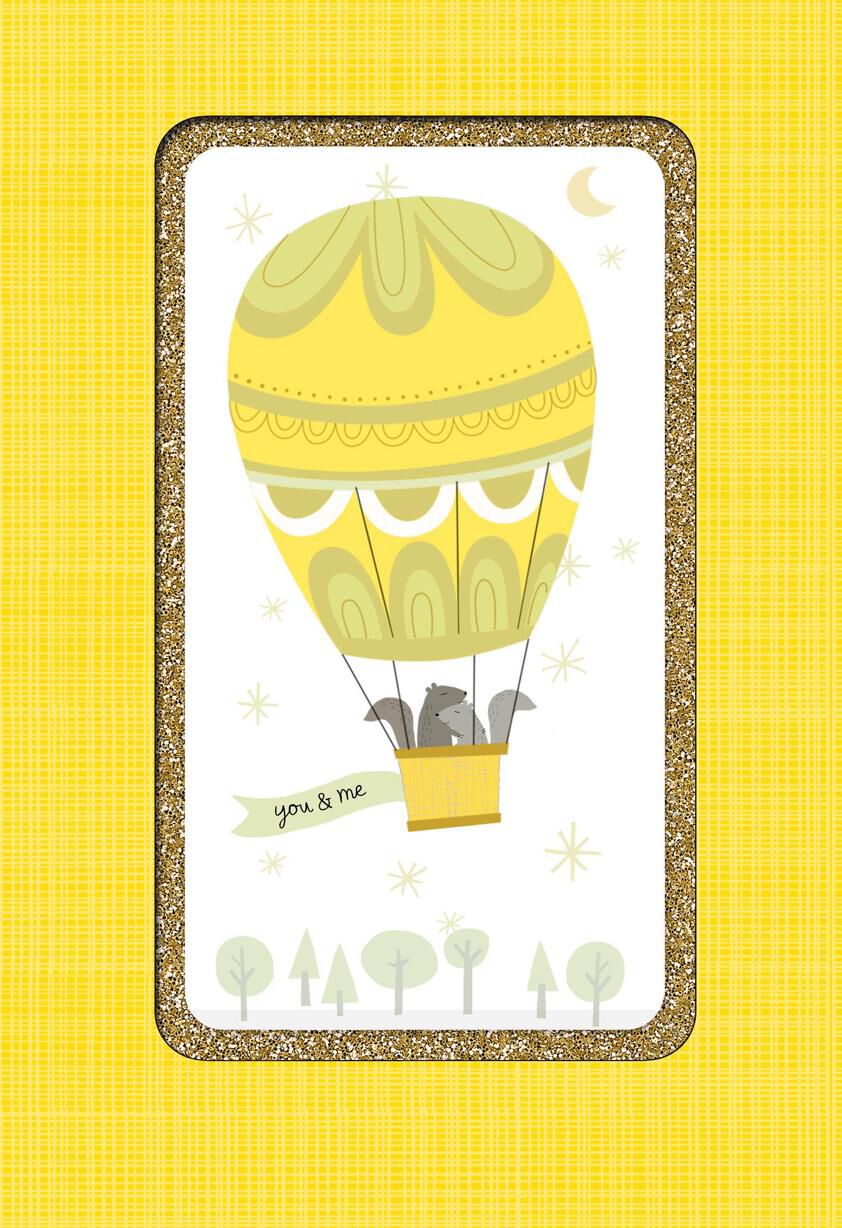 Hot Air Balloon Anniversary Card