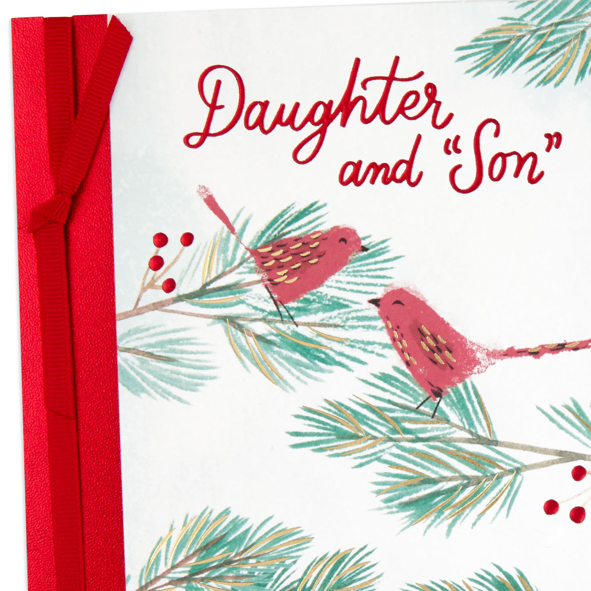 Being Part of Your Lives Christmas Card for Daughter and Her Husband