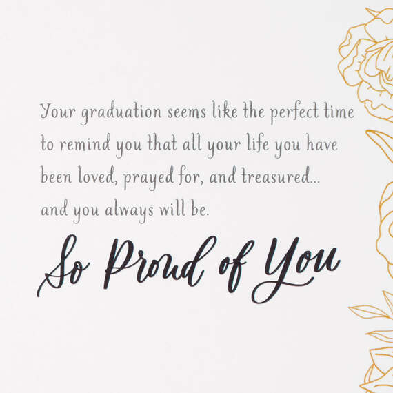 You Are Loved Religious Graduation Card for Granddaughter, , large image number 2