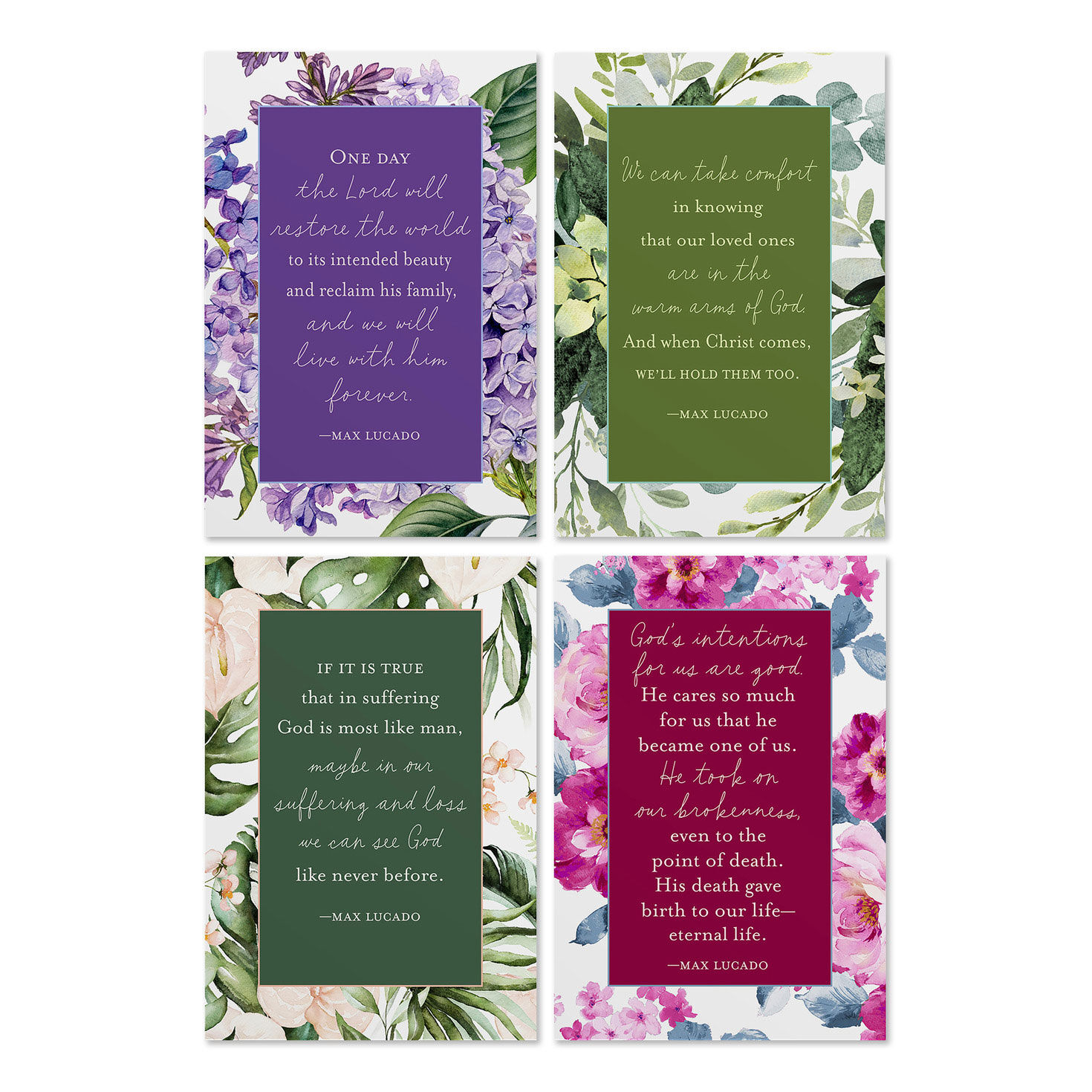 Max Lucado Assorted Religious Sympathy Cards, Box of 12