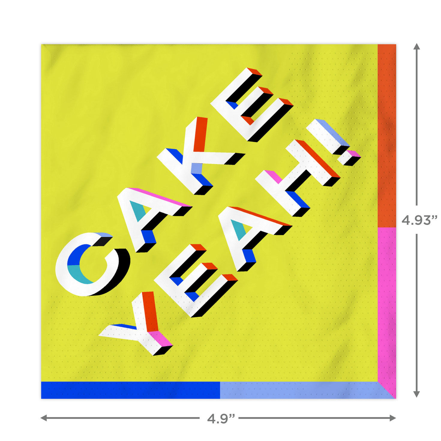 "Cake Yeah!" Colorful Cocktail Napkins, Pack of 20, , large image number 4