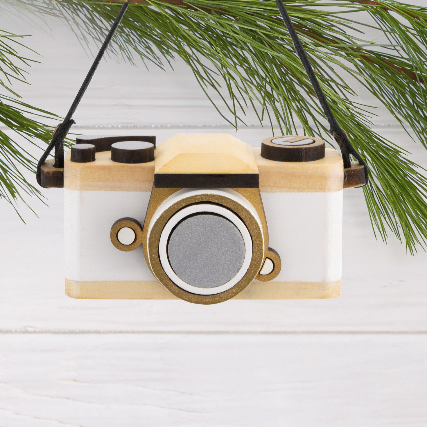 Retro Camera Wood Hallmark Ornament, , large image number 2
