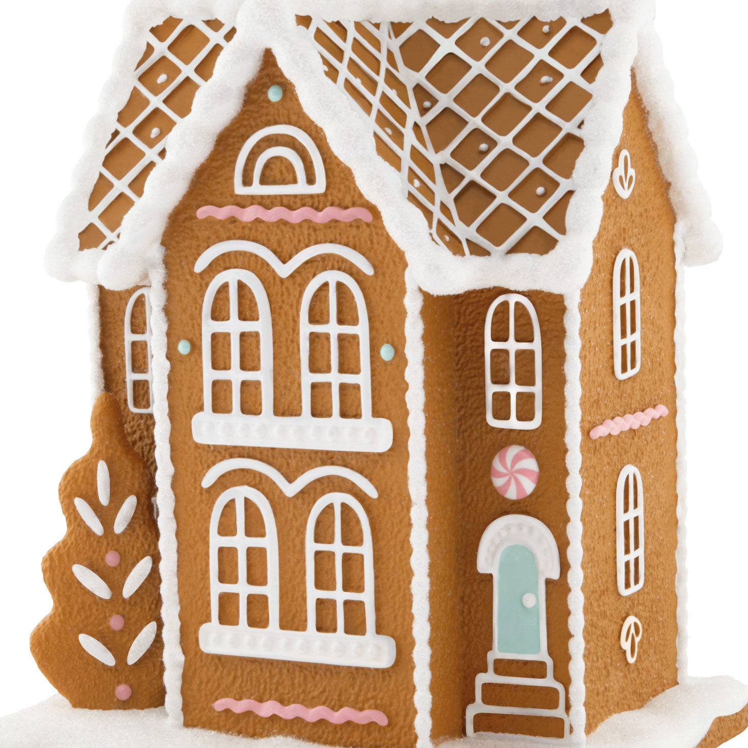 Gingerbread House Christmas Ornament closeup view image number 5