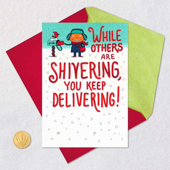 You Keep Delivering Funny Holiday Card for Mail Carrier, , large image number 5