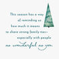 Watercolor Trees Family Christmas Card Sentiment image number 2