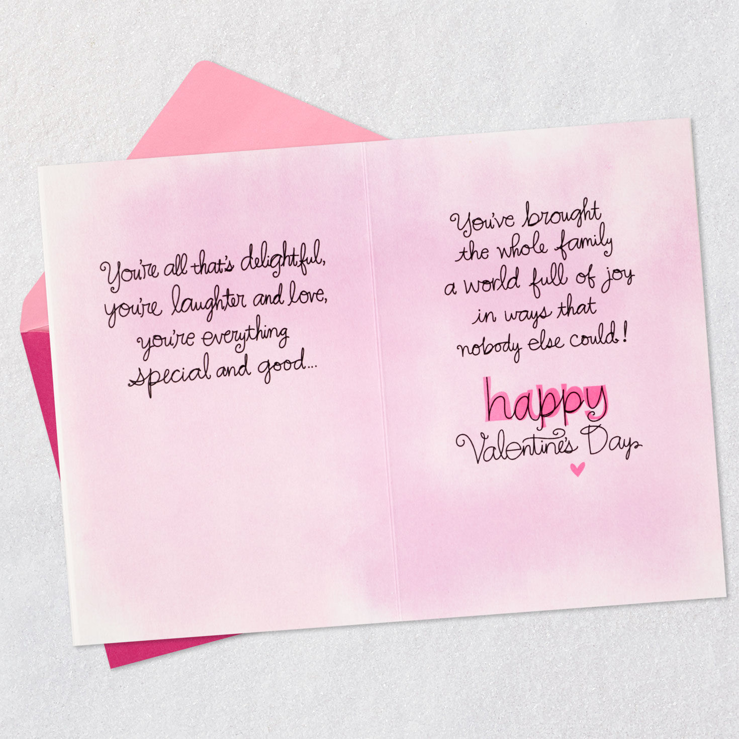 You Bring Our Family Joy Valentine's Day Card for Granddaughter for only USD 6.59 | Hallmark