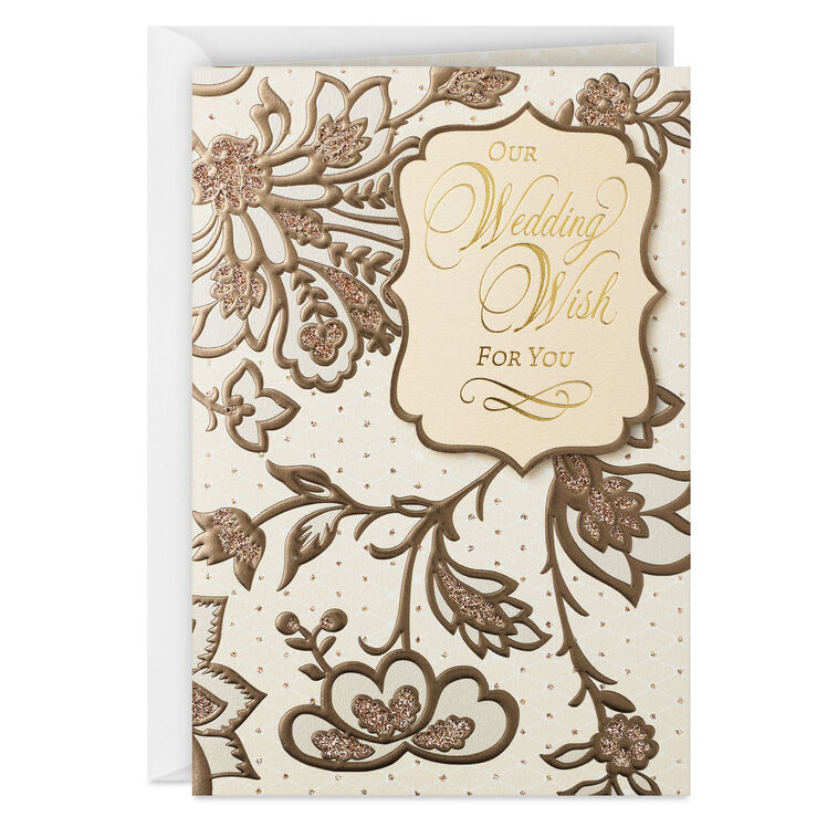 Our Wish for You Wedding Card From Us