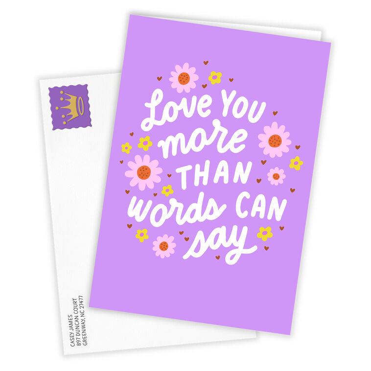 More Than Words Custom Love Card for Her, , large image number 2