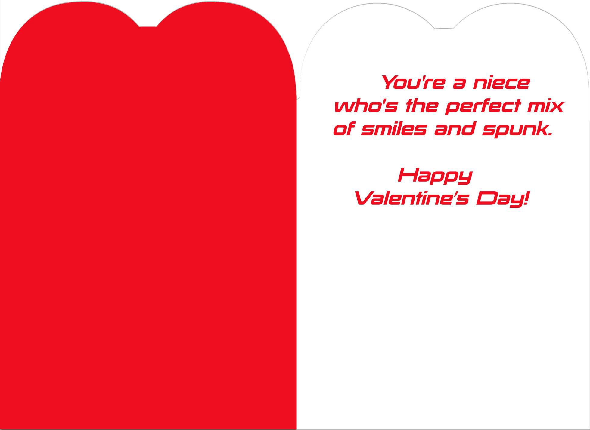 Star Wars™ Princess Leia™ Valentine's Day Card for Niece