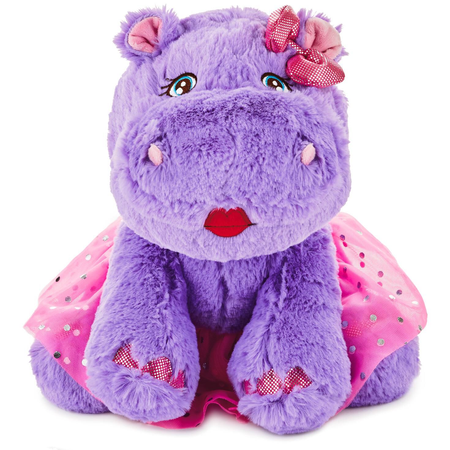 pink hippo stuffed animal