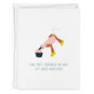 Cupcakes Don't Fit Funny Birthday Card, , large image number 1