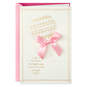 Rattle With Pink Bow Baby Shower Card, , large image number 1