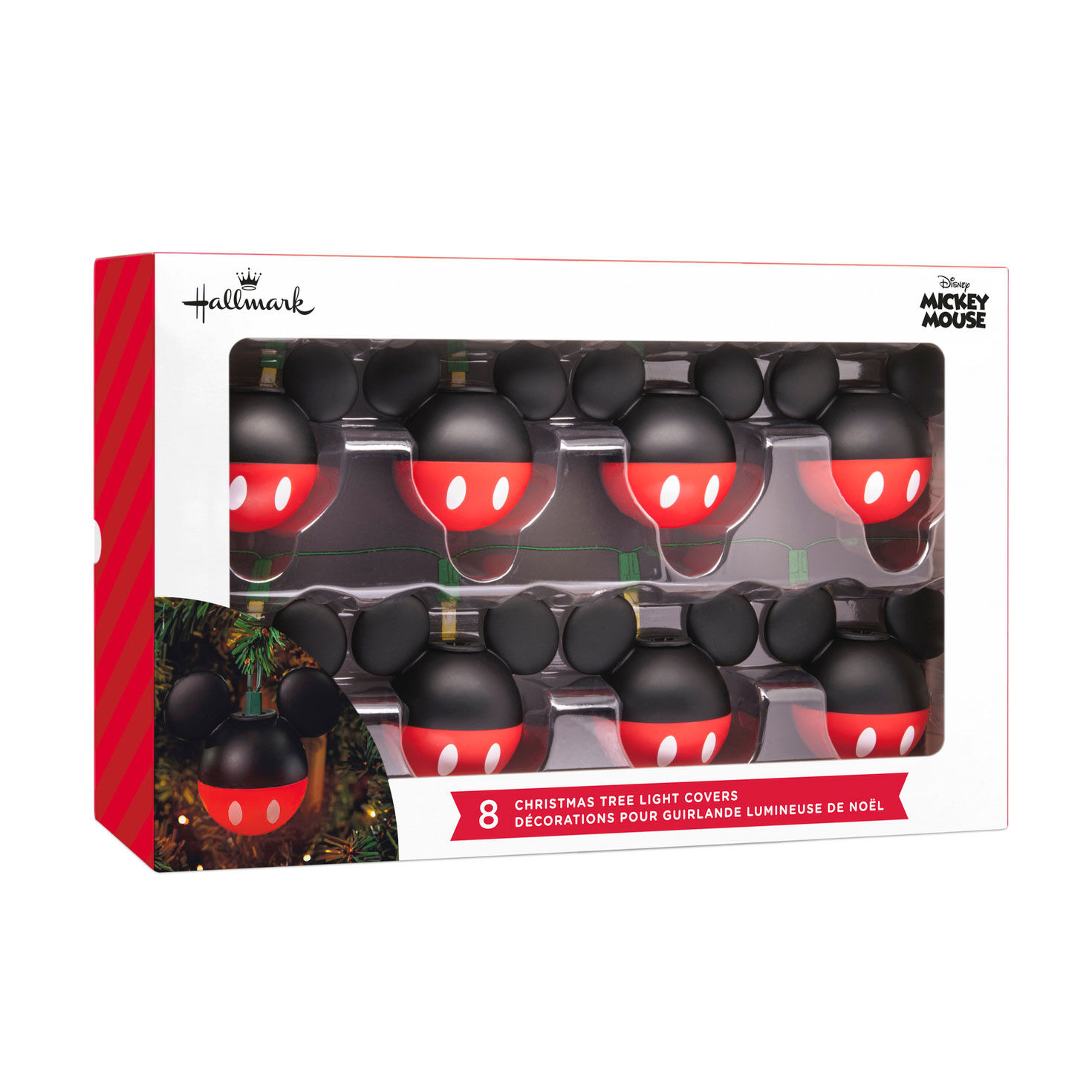 8 Mickey Ears Christmas String Light Covers package front image number 6
