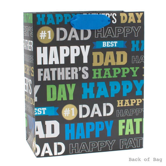 9.6" Happy Father's Day Medium Gift Bag With Tissue, , large image number 5