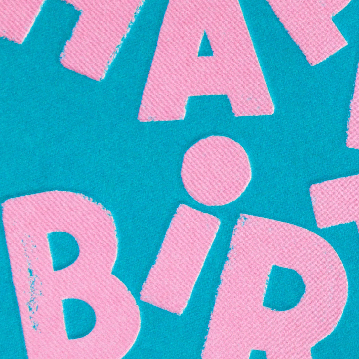 Pink Letters on Teal Birthday Card, , large image number 4