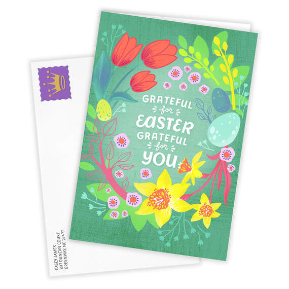 Grateful for You Folded Easter Photo Card, , large image number 2