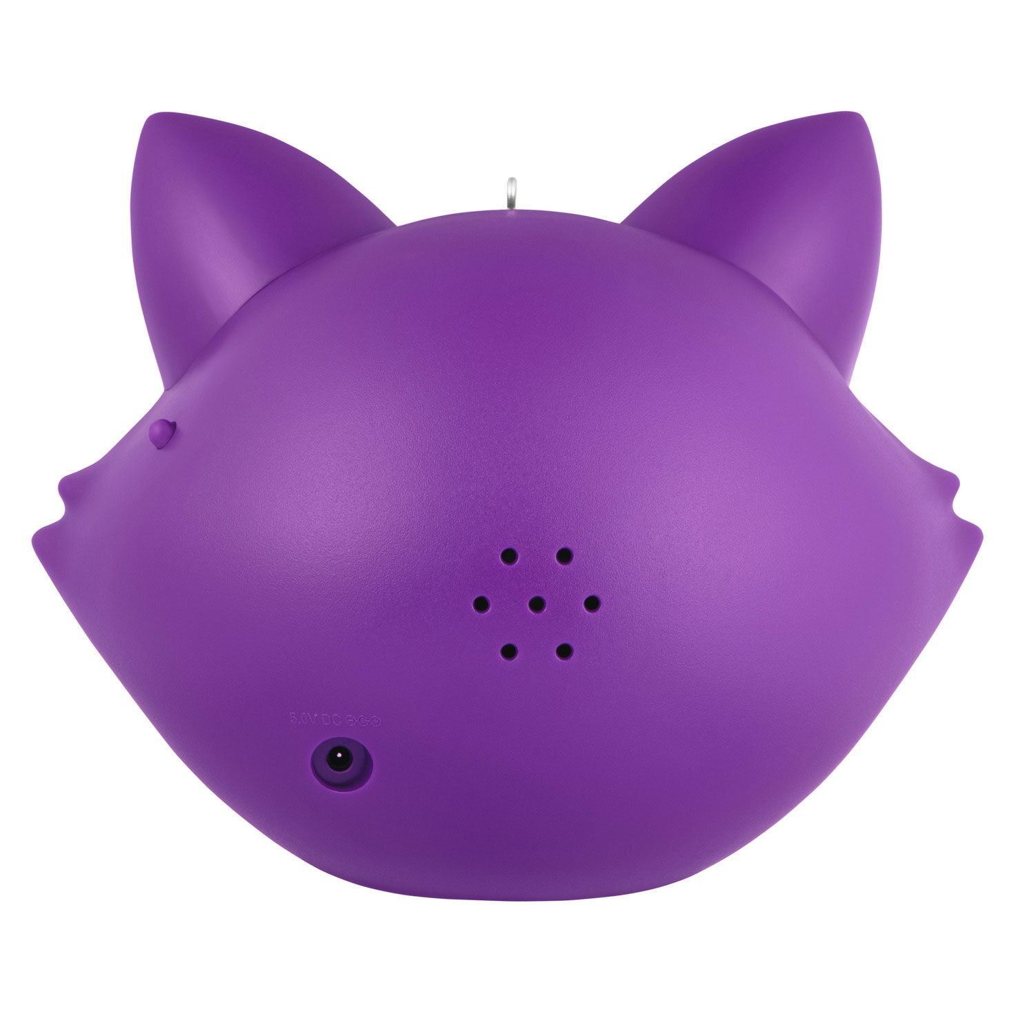 Halloween Cat With Light Up Face Keepsake Ornament Back image number 4