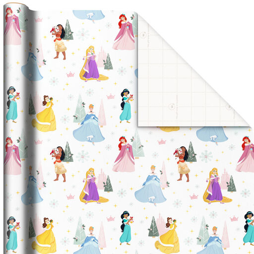 Disney Princess Christmas Wrapping Paper, 30 sq. ft., 