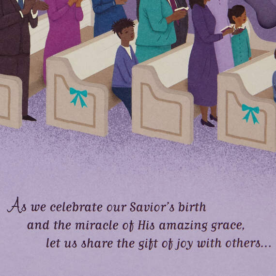 Rejoice Church Choir Religious Christmas Card, , large image number 2