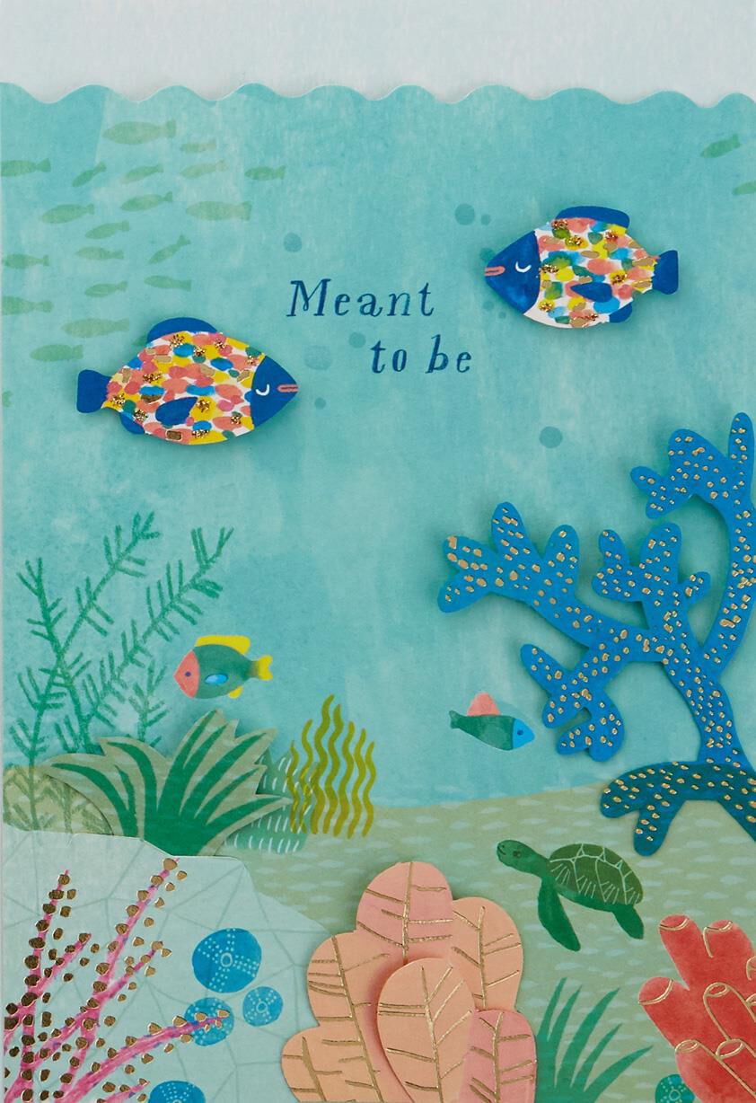 You & Me Meant to Be Under the Sea Anniversary Card