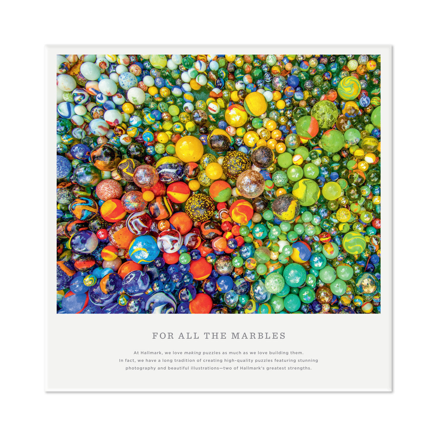 For All the Marbles 1000 Piece Jigsaw Puzzle Puzzles Hallmark