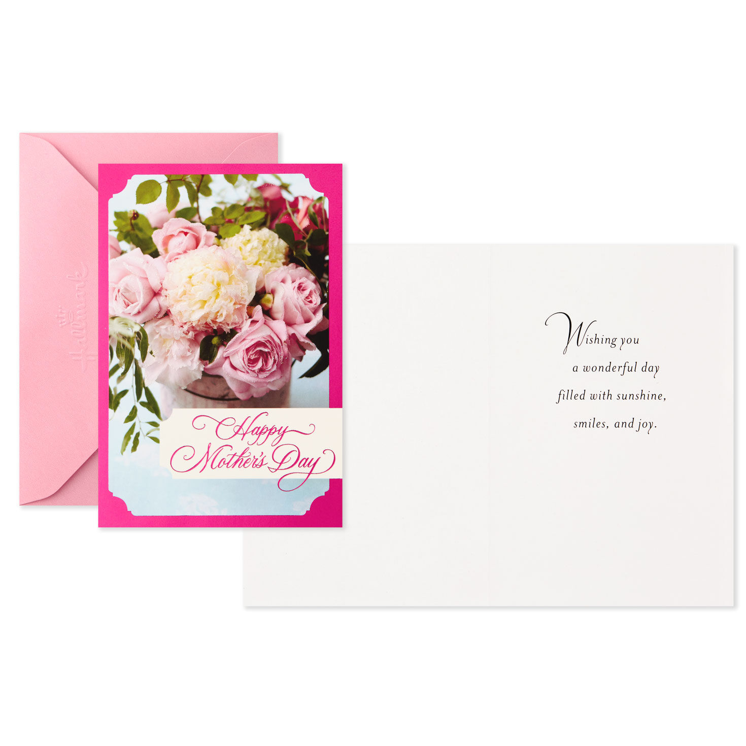Spring Bouquets Mother's Day Cards, Pack of 6 Open card with sentiment image number 3